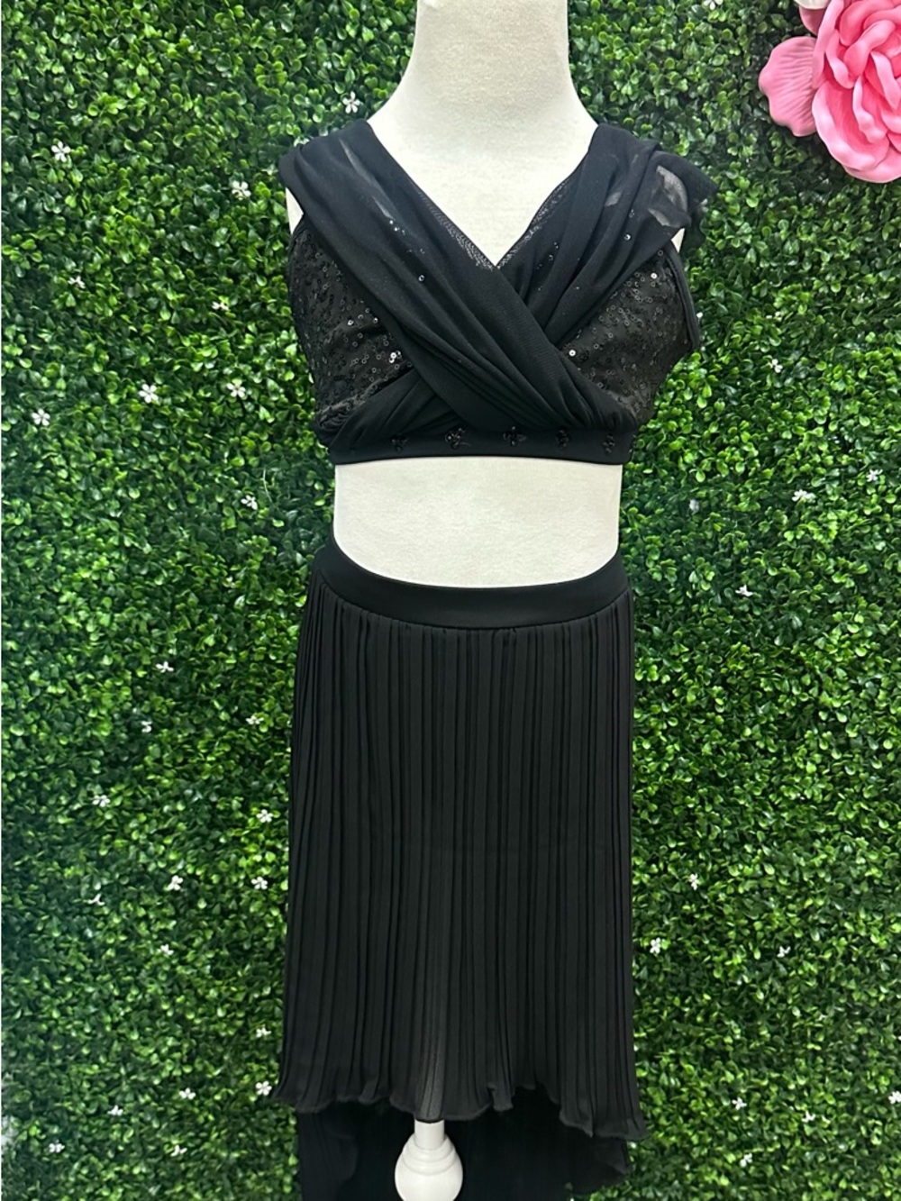 Balera Black Dance Costume Two-Piece Set
